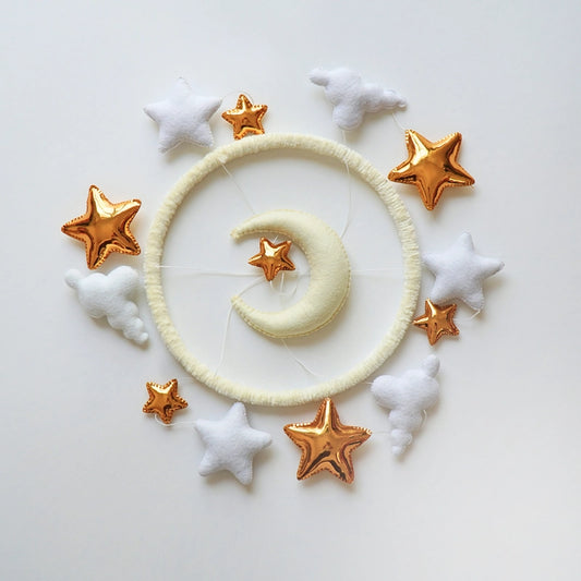 Moon & Stars Baby Mobile
