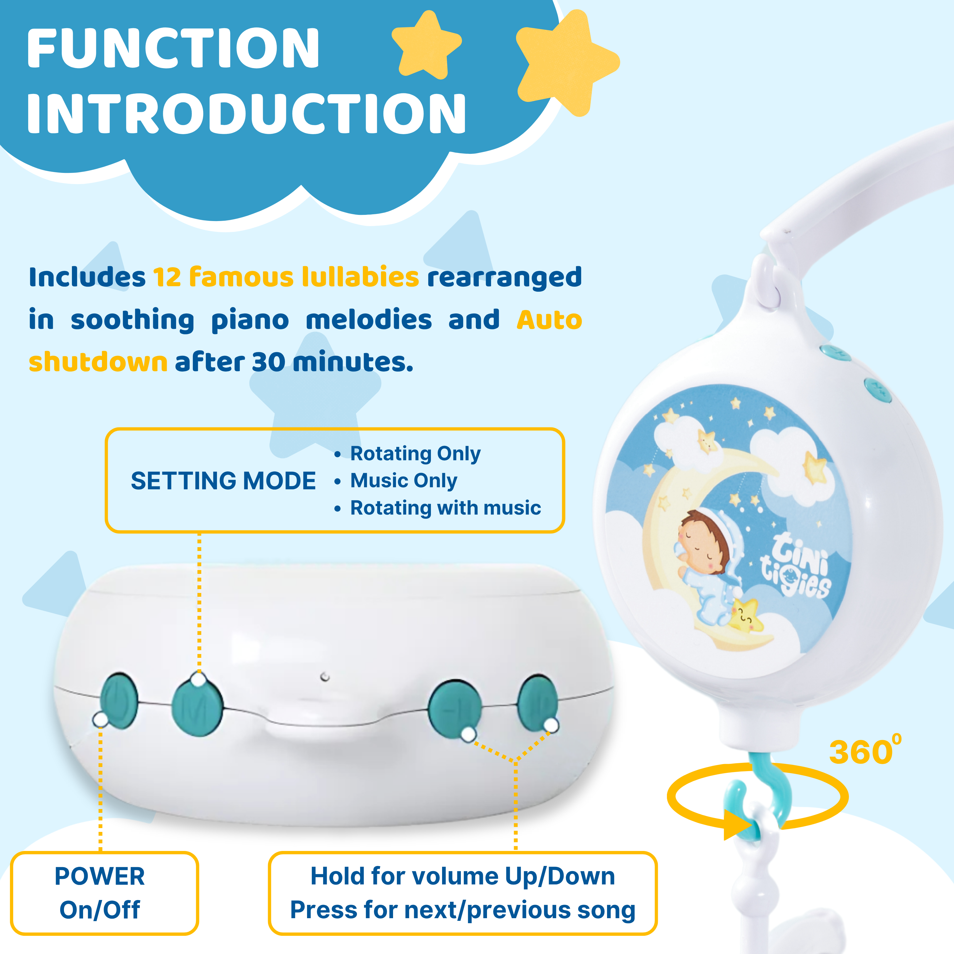 Baby Mobile Musical Box