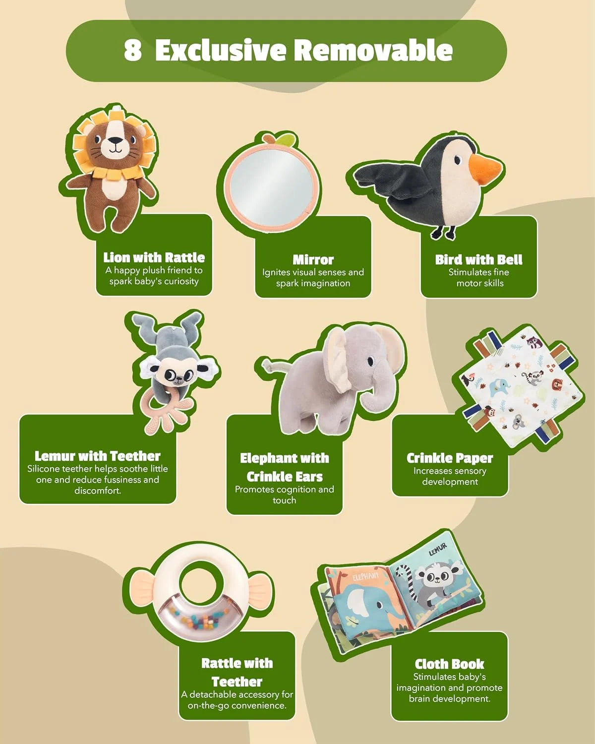 Jungle Safari Baby Play Gym