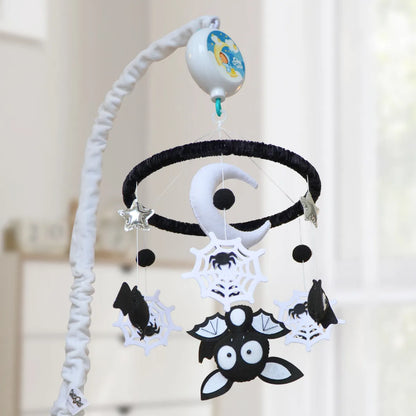 Montessori Halloween Bat Musical Baby Crib Mobile