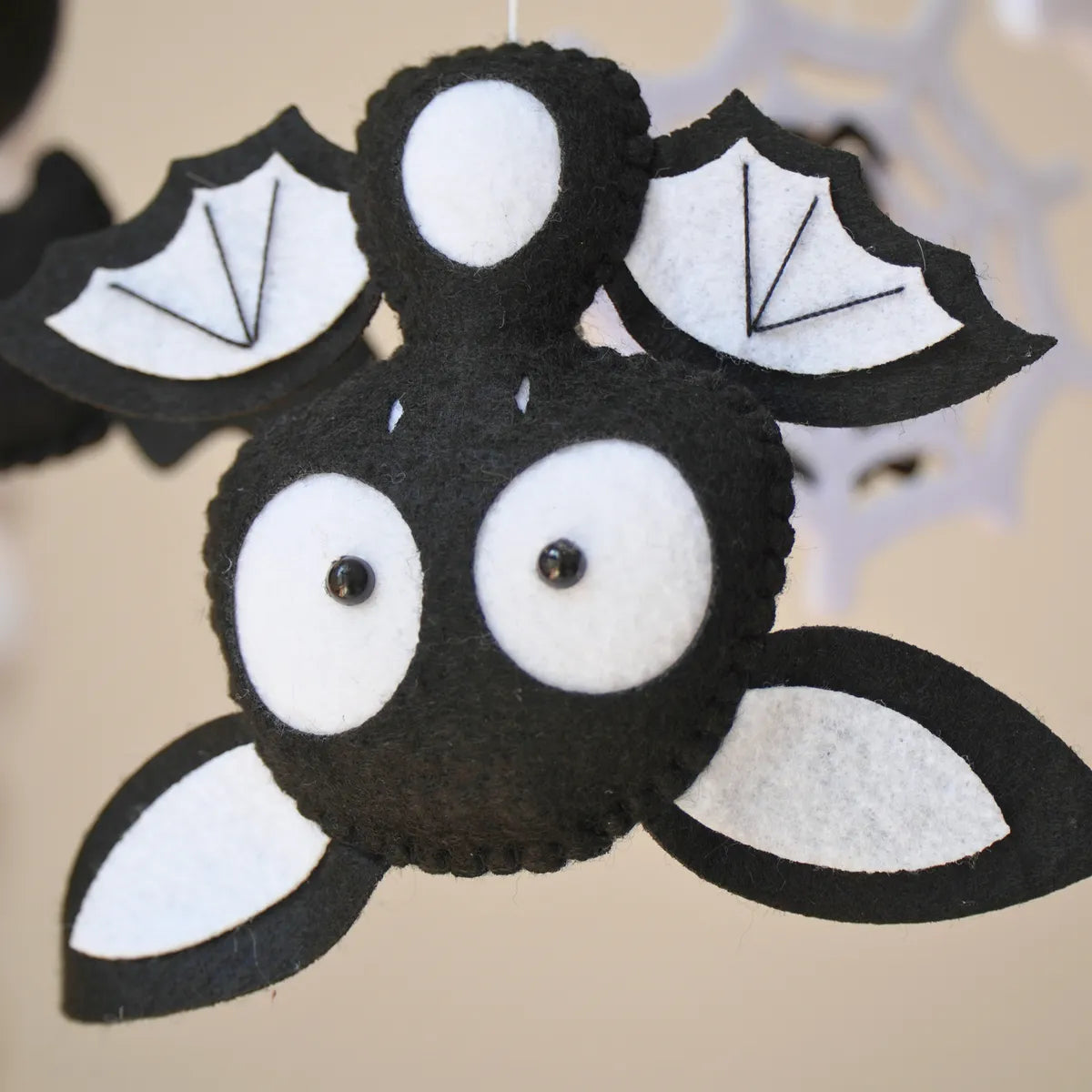 Montessori Halloween Bat Musical Baby Crib Mobile