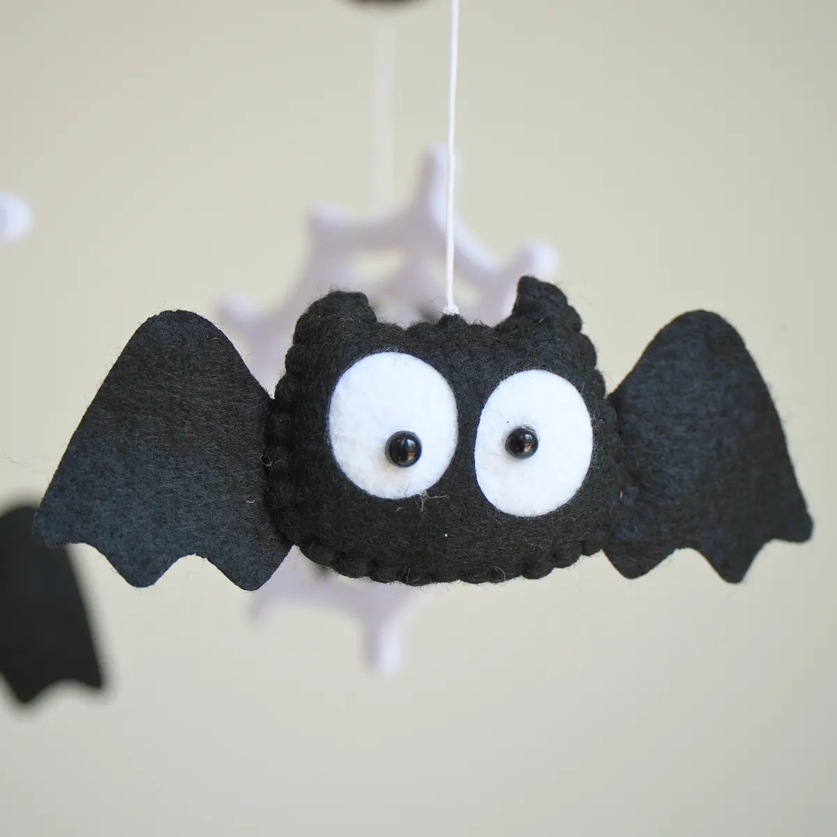 Montessori Halloween Bat Musical Baby Crib Mobile
