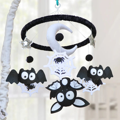 Montessori Halloween Bat Musical Baby Crib Mobile