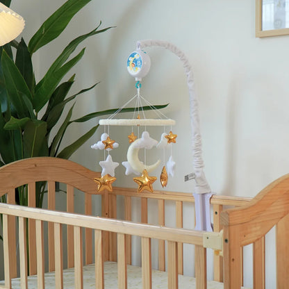 moon & stars musical baby crib mobile