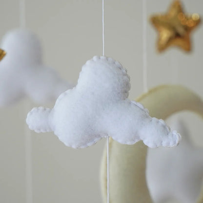 moon & stars musical baby crib mobile