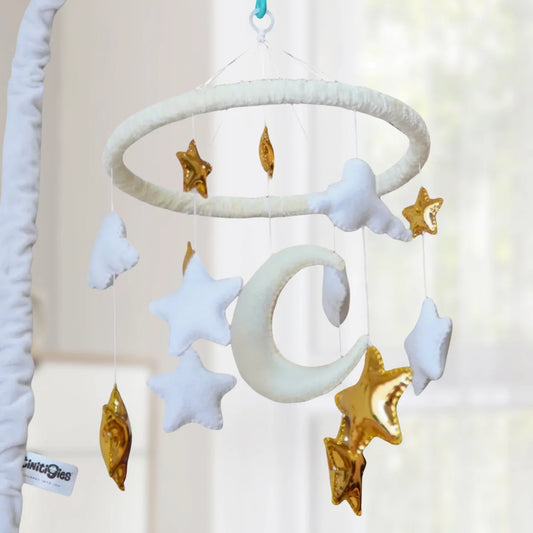 moon & stars musical baby crib mobile