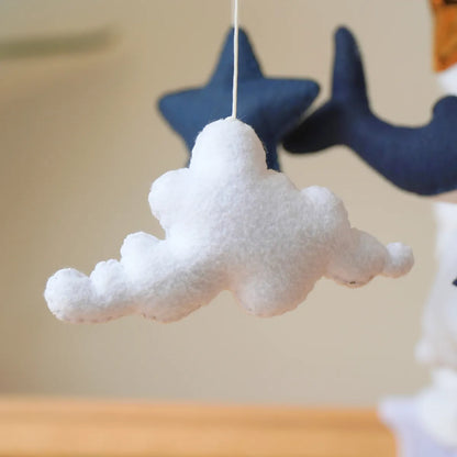 ocean whale moon musical baby crib mobile