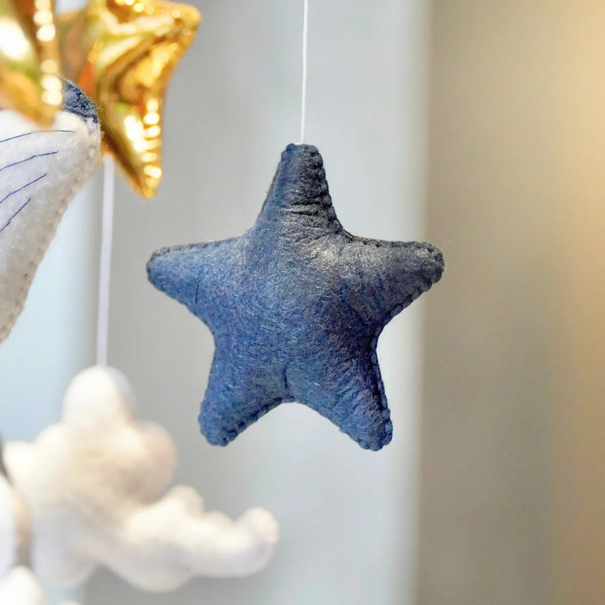 ocean whale moon musical baby crib mobile
