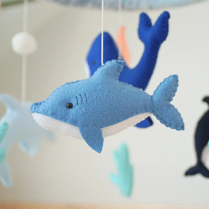 ocean creatures musical baby crib mobile