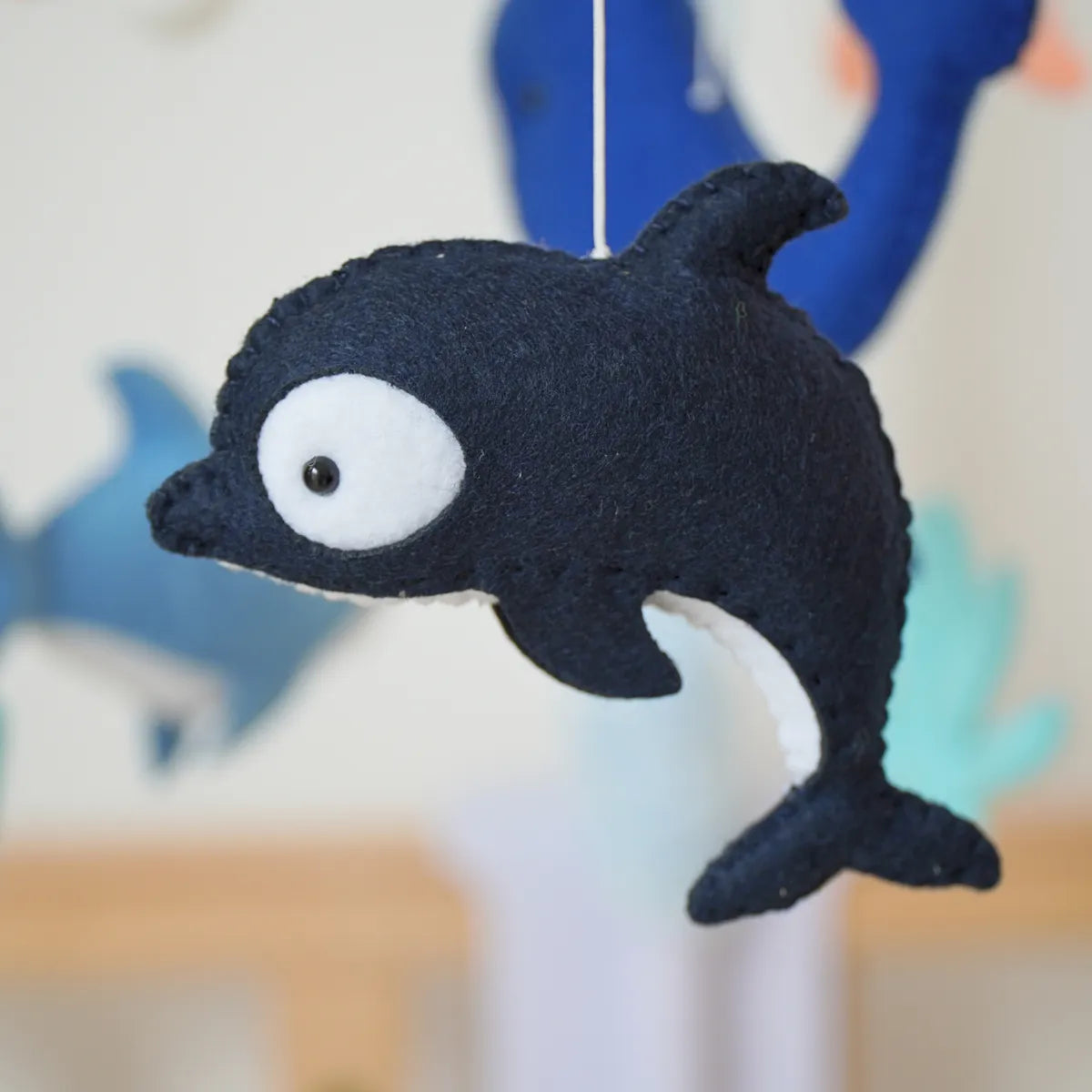 ocean creatures musical baby crib mobile